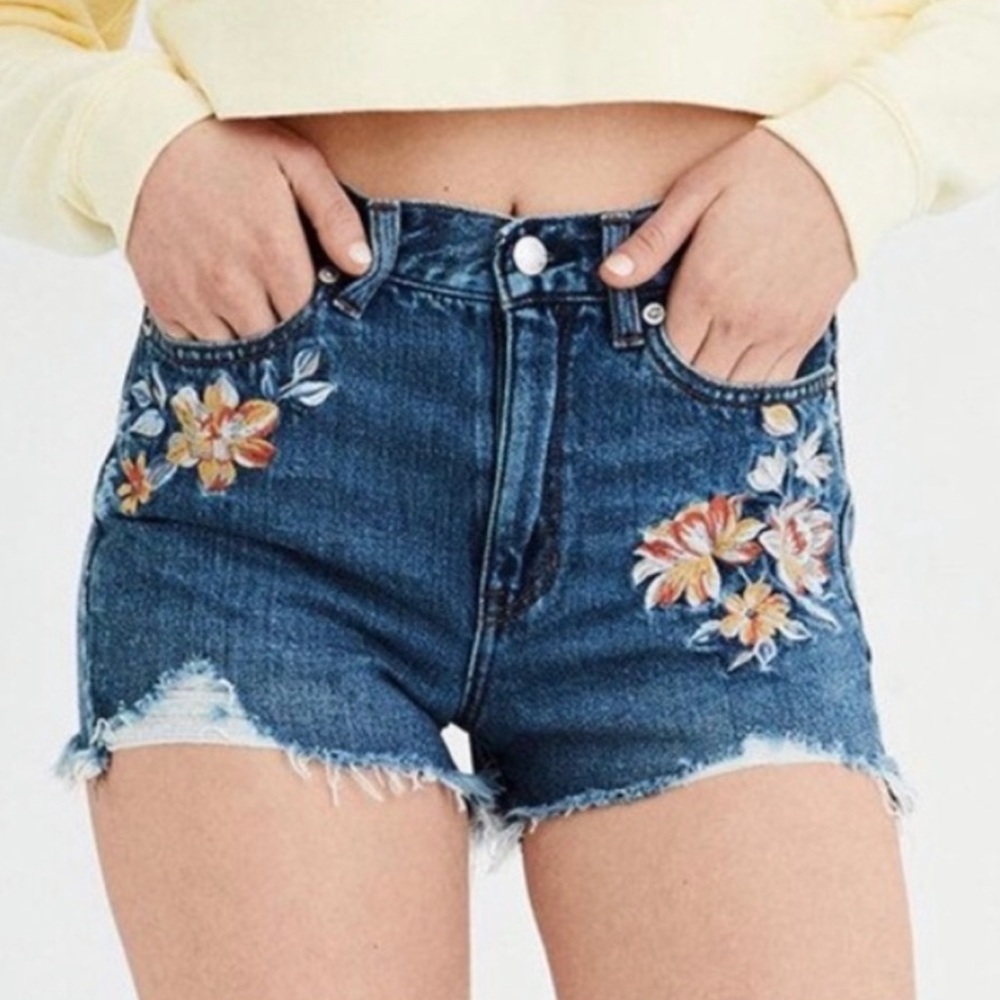 American Eagle Denim Mom Shorts